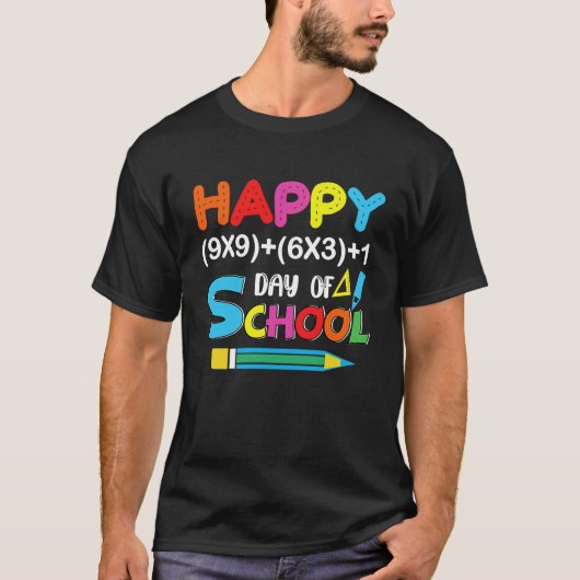 Happy 100 Days Of School Math 2023 T-shirt (Voorkant)