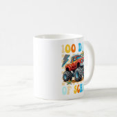 Happy 100 Days Of School Monster Truck  Koffiemok (Voorkant rechts)