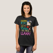 Happy 100 Days of School No Prob Llama Kids & Teac T-shirt (Voorkant volledig)