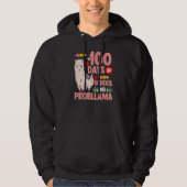 Happy 100 Days Of School No Probllama Llama 100th Hoodie (Voorkant)
