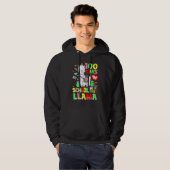 Happy 100 Days Of School No Probllama Llama 100th  Hoodie (Voorkant volledig)