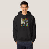 Happy 100 Days Of School No Probllama Llama 100th  Hoodie (Voorkant volledig)