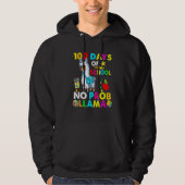 Happy 100 Days Of School No Probllama Llama 100th  Hoodie (Voorkant)