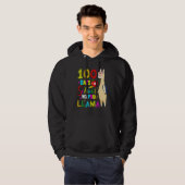 Happy 100 Days Of School No Probllama Llama 100th Hoodie (Voorkant volledig)
