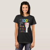 Happy 100 Days Of School No Probllama Llama 100th T-shirt (Voorkant volledig)