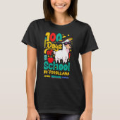 Happy 100 Days Of School No Probllama Llama 100th  T-shirt (Voorkant)