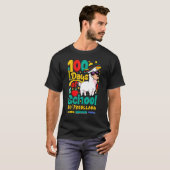 Happy 100 Days Of School No Probllama Llama 100th T-shirt (Voorkant volledig)