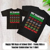 Happy 100 Days of School Shirt - Grappig Kinder &