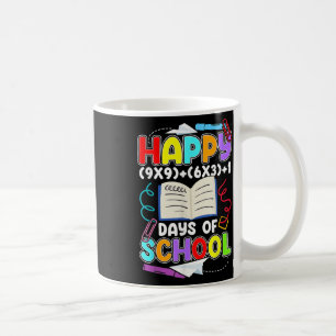 Happy 100 Days of School Wiskunde Vergelijking 100 Koffiemok