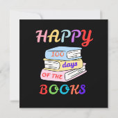 HAPPY 100 DAYS OF THE BOOKS FIRST DAY OF SCHOOL KAART (Achterkant)