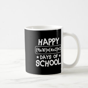 Happy 100 Days School Wiskunde Vergelijking 100ste Koffiemok