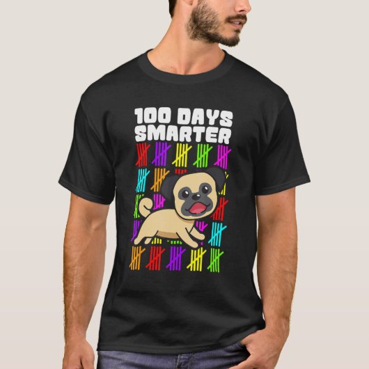 Happy 100 Days Smarter Dog Shirts, 100th Day Of Sc T-shirt (Voorkant)