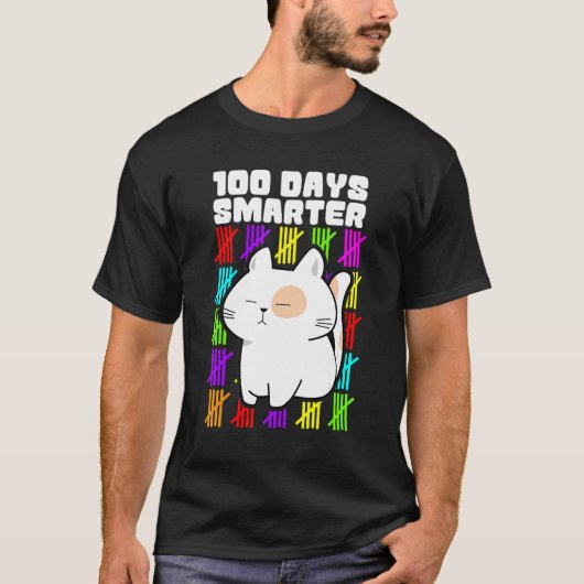 Happy 100 Days Smarter Shirts, 100th Day Of School T-shirt (Voorkant)