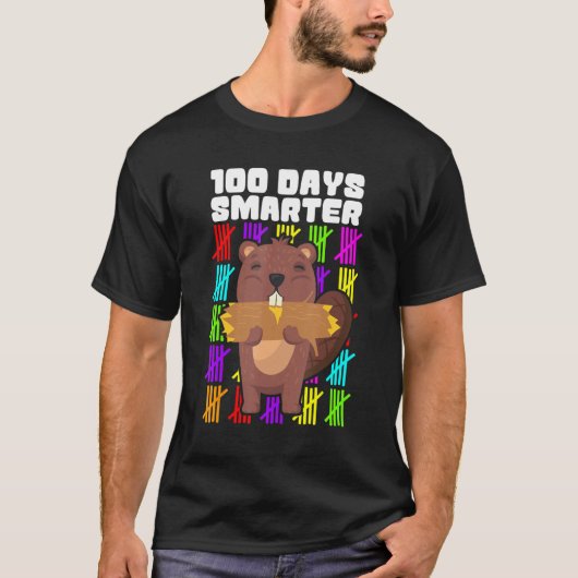 Happy 100 Days Smarter Shirts, 100th Day Of School T-shirt (Voorkant)