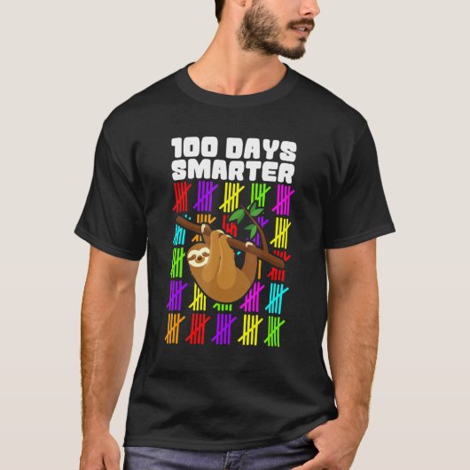 Happy 100 Days Smarter Shirts, 100th Day Of School T-shirt (Voorkant)