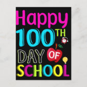 Happy-100-de-dag-van-school Briefkaart (Voorkant)