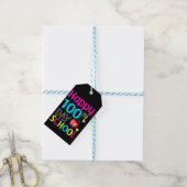 Happy-100-de-dag-van-school Cadeaulabel (Met Touw)