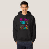 Happy-100-de-dag-van-school Hoodie (Voorkant volledig)