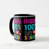 Happy-100-de-dag-van-school Mok (Voorkant links)