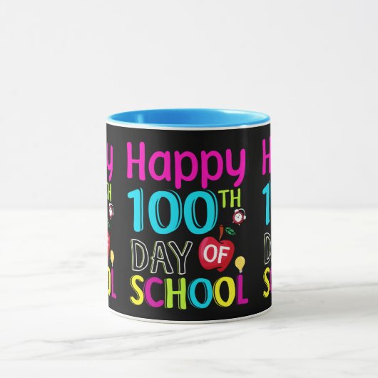 Happy-100-de-dag-van-school Mok (Midden)