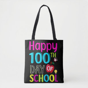 Happy-100-de-dag-van-school Tote Bag