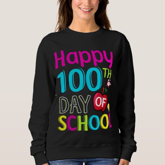 Happy-100-de-dag-van-school Trui (Voorkant)