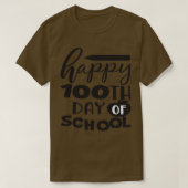 HAPPY 100 TH DAG VAN SCHOOL 4 T-SHIRT (Design voorkant)