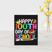 Happy 100e dag leerkrachten Kinder kind Happ Kaart (Gele Bloem)