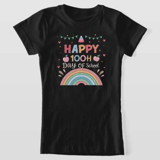 Happy 100ste Dag van School Shirt voor Baby's & Ki (Laagn)