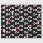 Happy 100th Birthday-ballonnen Cadeaupapier (Vlak)
