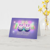 Happy 100th Birthday Cakes Kaart (Gele Bloem)