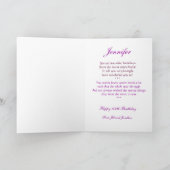 Happy 100th Birthday Card - Flower Bouquet Kaart (Binnen)