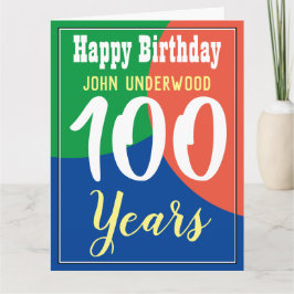 Happy 100th Birthday Card Kaart