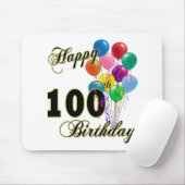 Happy 100th Birthday Gifts and Birthday Apparel Muismat (Met muis)