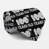 Happy 100th Birthday Gifts and Birthday Apparel Stropdas (Opgerold)