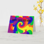 Happy 100th Birthday Kaart (Gele Bloem)