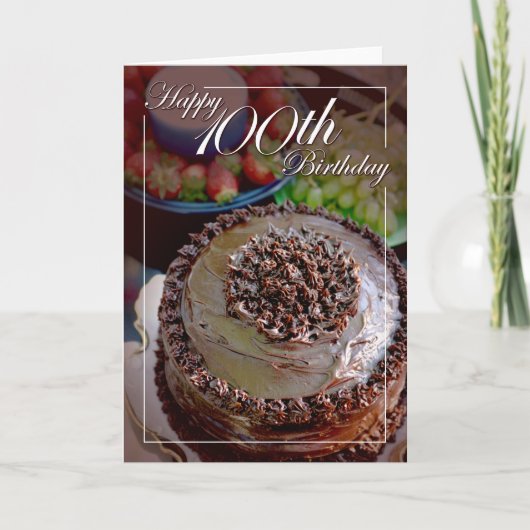 Happy 100th Birthday Kaart (Voorkant)