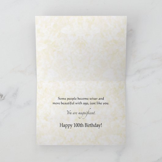 Happy 100th Birthday Kaart (Binnen)