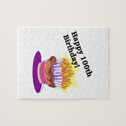 Happy 100th Birthday Legpuzzel (Horizontaal)