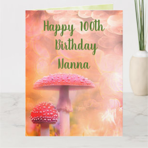 Happy 100th Birthday Nanna Greetings Kaart