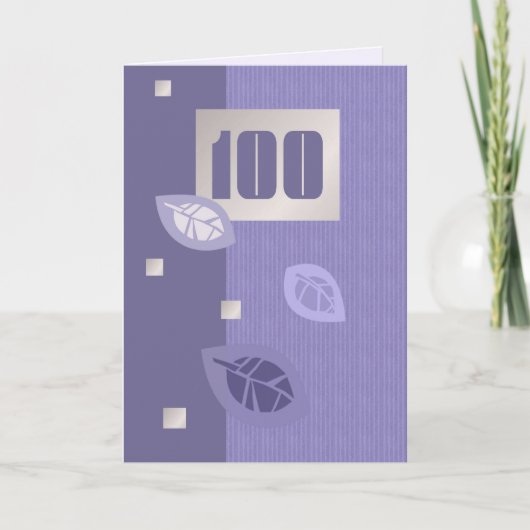 Happy 100th Birthday  Wenskaarten Kaart (Voorkant)