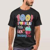 Happy 100th Day At School 100 Days Brighter 2023 L T-shirt (Voorkant)