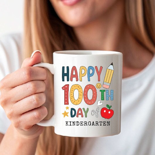 Happy 100th Day of Kindergarten | Back to School Koffiemok