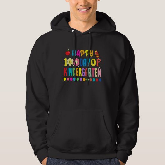 Happy 100th Day of Kindergarten Cute Student Teach Hoodie (Voorkant)