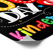 Happy 100th Day Of Kindergarten Funny Teachers Stu Poster (Hoek)