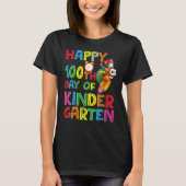 Happy 100th Day of Kindergarten Teachers or Studen T-shirt (Voorkant)