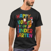 Happy 100th Day of Kindergarten Teachers or Studen T-shirt (Voorkant)