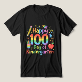 Happy 100th Day of Kindergarten Tri-Blend Shirt
