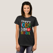 Happy 100th Day of School 100 Days Crayon_1 T-shirt (Voorkant volledig)