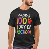 Happy 100th Day Of School 100 Days Of School Smart T-shirt (Voorkant)